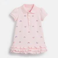 Little maven Europäische und amerikanische Kinderkleidung Kinderkleid Kurzarm-Kinderrock Sommer neue Baumwolle Mädchen Prinzessin Rock  Rosa