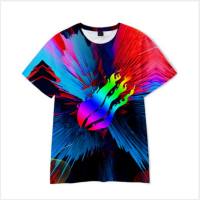 Camiseta holgada informal para niños  Multicolor