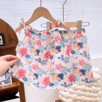 Girls skirt summer new style suit girl skirt baby clothes  Red