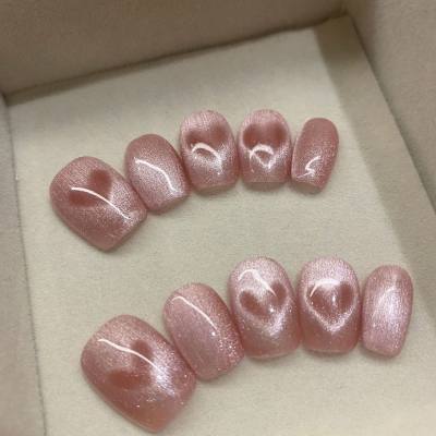 Parche de uñas sin costura hecho a mano puro 520 Bean Nail