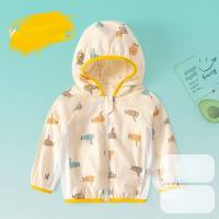 Baby-Sonnenschutzkleidung für den Sommer, dünne, atmungsaktive Baumwollgaze, Sonnenschutzkleidung, Baby-Klimahemd, Kinder, Frühlings- und Sommermantel  Mehrfarbig