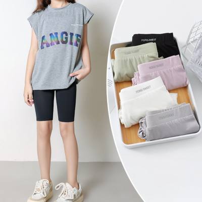 Class A girls Lenzing Modal five-point bottoming shorts children's summer thin safety pants 5 baby outer wear shorts