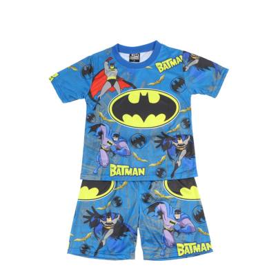 Fashion trendy casual boys summer short-sleeved new children's all-print suit boys