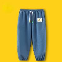 Echte Hello Little Yellow Duck Sommer-Anti-Mücken-Hose für Kinder, atmungsaktive dünne Pumphose für Jungen und Mädchen, lockere Neun-Punkt-Kinderhose  Blau