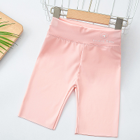 Girls' leggings, summer big children's shark pants, children's thin five-point shorts, summer safety pants, anti-exposure pants  Pink
