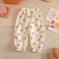 One piece of children's summer loose anti-mosquito pants new style breathable children's pants boys and girls thin large and medium children's trousers  Multicolor
