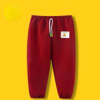 Genuine Hello Little Yellow Duck Summer Children's Anti-Mosquito Pants Breathable Thin Bloomers Boys and Girls Loose Nine-Point Children's Pants  Red
