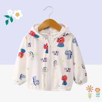 Children's sun protection clothing anti-ultraviolet summer ice silk air conditioning shirt light and breathable boys and girls baby sun protection clothing baby  Multicolor