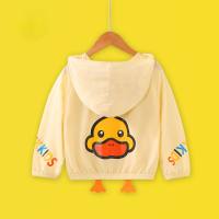 Hello Little Yellow Duck ملابس الأطفال الصيفية للحماية من الشمس للأولاد والبنات ملابس خارجية وسترات ملابس أطفال ملابس أطفال قابلة للتنفس ملابس صيفية  أصفر