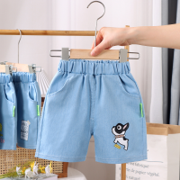 2023 new children's summer jeans baby fashion outer wear thin pants boys and girls Korean casual shorts  Multicolor