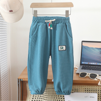 Boys and girls pants spring and autumn casual pants  Blue