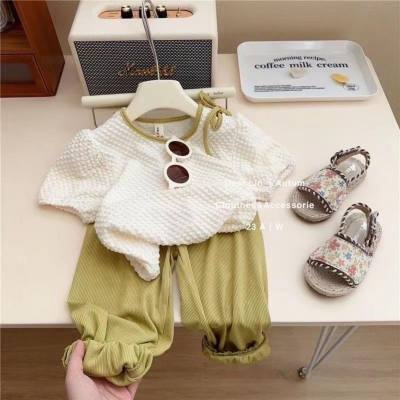 Girls summer casual suit new two piece suit