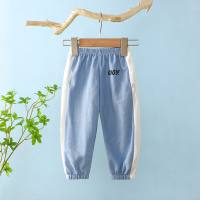 Children's anti-mosquito pants summer new loose boys thin bloomers girls breathable casual pants air conditioning pants children's pants  Blue