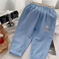 Boys Tencel anti-mosquito pants children's imitation jeans thin 2023 summer new sports and leisure trousers  Multicolor