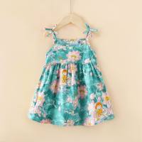 Mädchenkleid für Kinder im Ins-Stil, Prinzessinnen-Hosenträgerrock, koreanischer Stil, Kinderkleidung, Blumenrock  Rosa