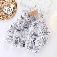 Children's summer sun protection clothing light breathable girls skin clothing children baby stylish casual hooded thin jacket  Multicolor