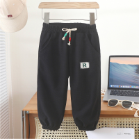 Boys and girls pants spring and autumn casual pants  Black