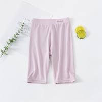 Pantalones cortos Lenzing Modal de cinco puntos para niñas de clase A, pantalones finos de seguridad de verano para niños, pantalones cortos de uso exterior para 5 bebés  Rosado