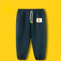 Genuine Hello Little Yellow Duck Summer Children's Anti-Mosquito Pants Breathable Thin Bloomers Boys and Girls Loose Nine-point Children's Pants  Navy Blue