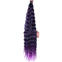 Perruque au Crochet cheveux synthétiques vague profonde cheveux en vrac 30 pouces 120g cheveux pour femmes fil haute température  Style 2