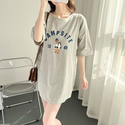 Nursing clothes for going out, hot mom summer dress, fashionable short-sleeved T-shirt top, outer wear, breastfeeding clothes, summer pajamas