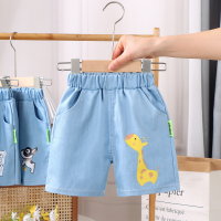 2023 novas crianças verão jeans bebê moda exterior usar calças finas meninos e meninas calções casuais coreanos  Multicolorido