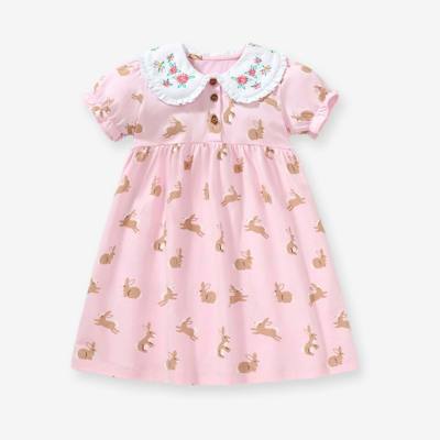 Little maven – robe de princesse pour filles, style mignon, jupe d'été en coton, pour enfants