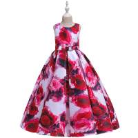 فستان بطبعة زهور للفتيات الصغيرات - Hibobi