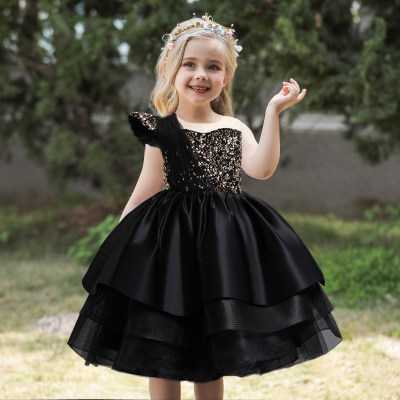 فستان أميرة شبكي للفتيات الصغيرات