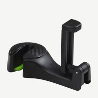 Car Multifunction Hidden Creative New Seat Back Hook Rear-mounted Car Phone Holder Hook for Vehicles  Black