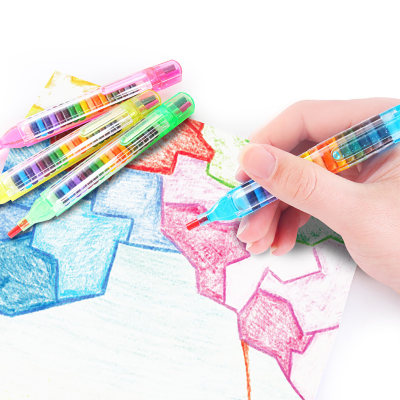 عصا تلوين زيتية قابلة للاستبدال أقلام تلوين للأطفال في رياض الأطفال قابلة للغسل فرشاة رسم للأطفال على الجدران