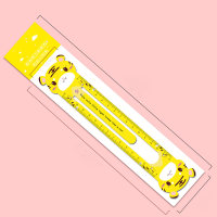 Creative 12 zodiac ruler magnetic ruler cartoon fresh animal cute bookmark drawing tool scale  Multicolor