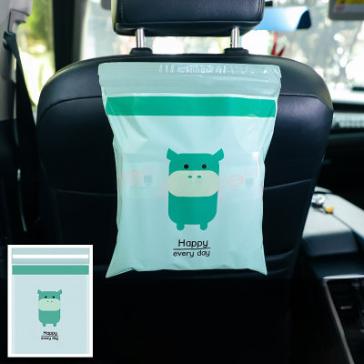 Disposable Car Vehicle Garbage Bag Portable Car Trash Bag Sticky Leak-Proof Waste Plastic Trash Bags Water-Proof Self-Adhesive Trash Container for Vehicle
