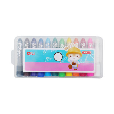 Spin Dazzle Stick DIY Water Soluble Silky Oil Painting stick 12 color children's painting crayon painting