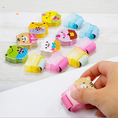 Roller eraser children's creative cute cartoon school supplies students wipe clean eraser