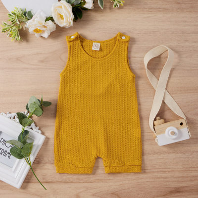 solid color sleeveless jumpsuit