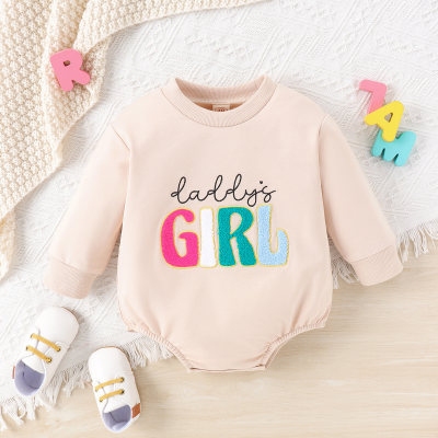 GIRL towel embroidery romper