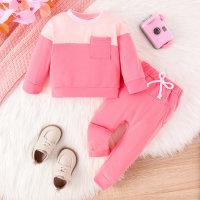 Suéter colorblock rosa  Rosa