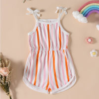 New summer baby print sling bodysuit  multicolor