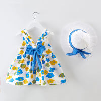 Toddler Girl Sweet Formal Dress & Hat - Hibobi