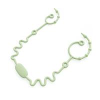 Baby teether anti-drop chain food grade children's pacifier anti-lost chain silicone pacifier chain toy strap lanyard  Green
