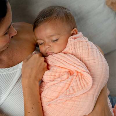 Cobertor de bebê recém-nascido de gaze para embrulho único