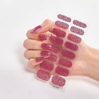 Reine farbe 16 kleine nagel aufkleber Europäischen und Amerikanischen einfache nagel aufkleber  Rosa