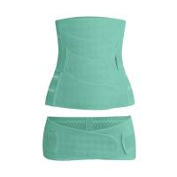 Belt for women cross-border 4-piece postpartum abdominal belt breathable suit for natural delivery and caesarean section waist shaping belt  Green