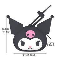 Cartoon Sanrio Mini Storage Bag Keychain  Black