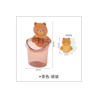 Il famoso portaspazzolino da bagno con orso di Douyin adesivo a parete senza soluzione di continuità portaoggetti per abbraccio di orsi portaspazzolino per bambini  caffè