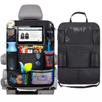 Car Seat Storage Bag Seat Back Storage Bag Storage Bag IPad Car Hanging Bag Rear Seat  Black