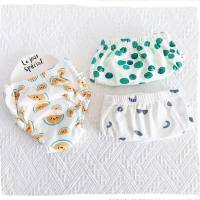 Calças de treinamento do bebê 6 camadas de gaze bolso fraldas aprendizagem calças bebê meninos e meninas fraldas de pano respirável lavável  Multicolorido