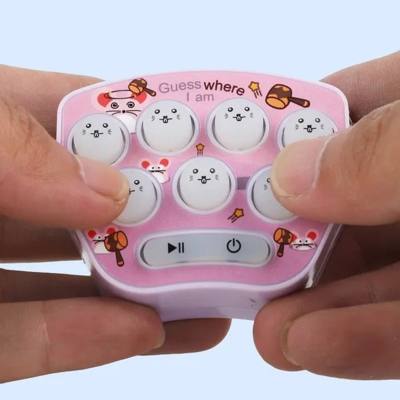 Niedliches Mini-Handheld-Whack-a-Mole-Spielzeug, niedlicher Cartoon, kleiner Anhänger, Schlüsselanhänger
