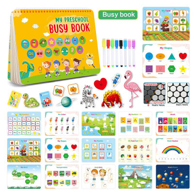 Kids busy book Children's puzzle puzzle sticker book